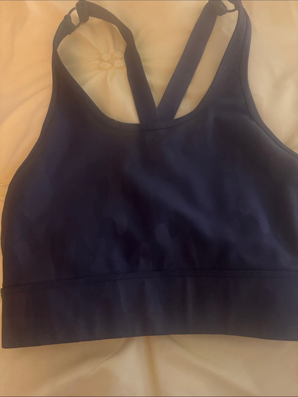 Strappy Sports Bra - Deep Navy